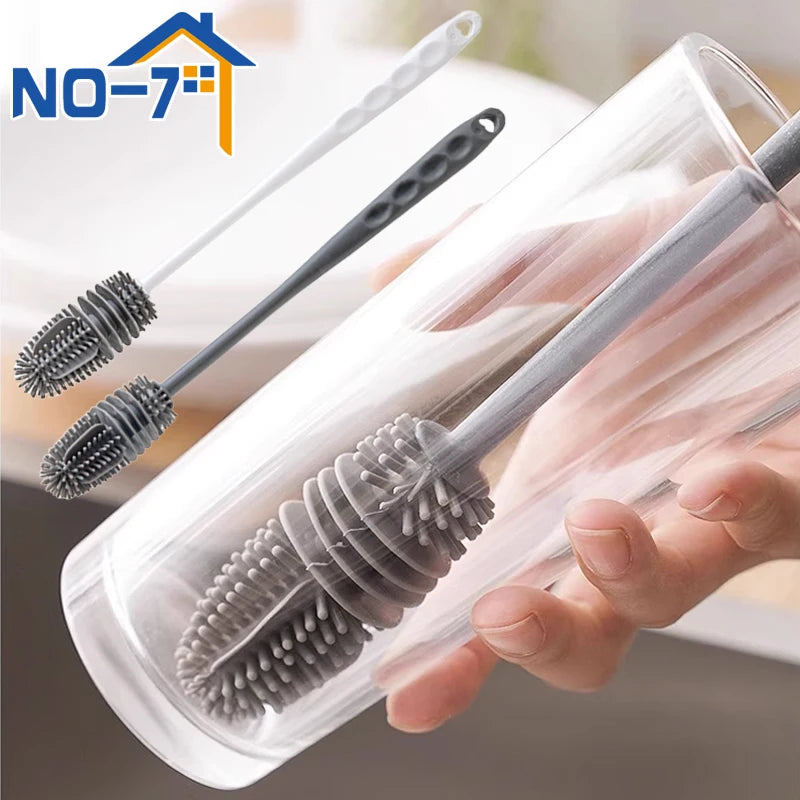 Escova de Silicone para Garrafas e Copos