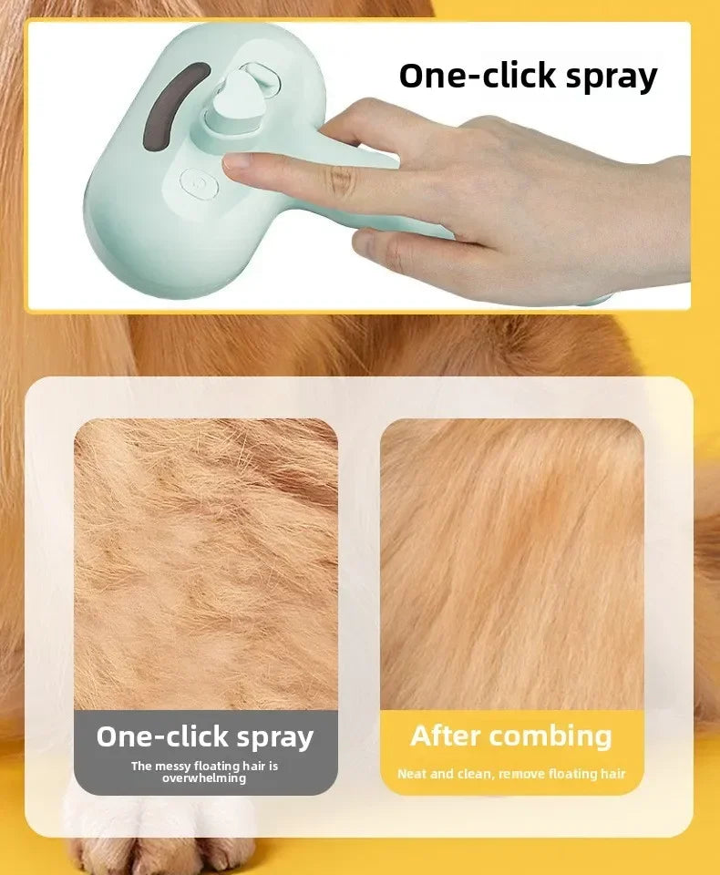 Escova Pet a Vapor para Remoção de Pelos