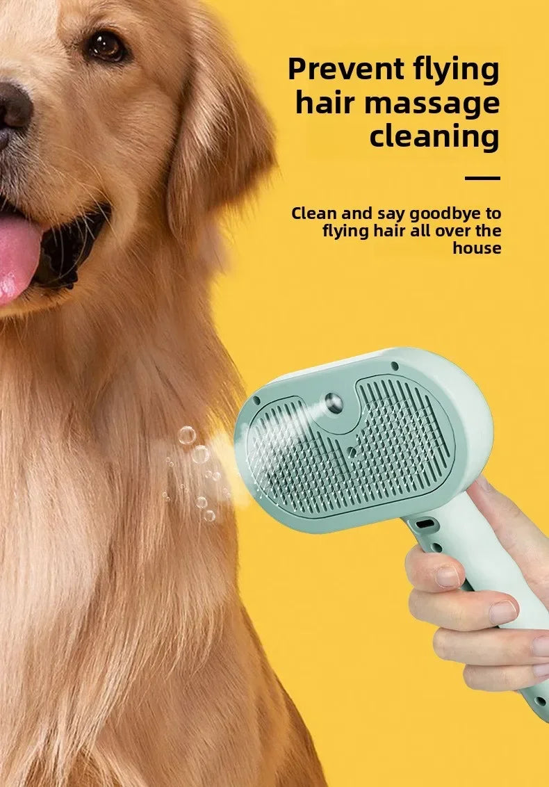 Escova Pet a Vapor para Remoção de Pelos