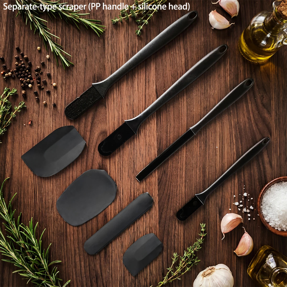 Kit de Utensílios de Silicone com 6 Peças