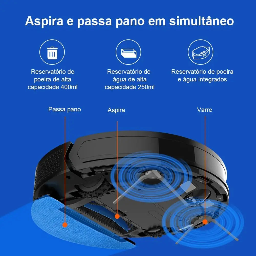 Robô Aspirador 3 em 1